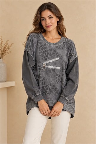 58939-2K7 VELA BLUZ-ANTRASİT