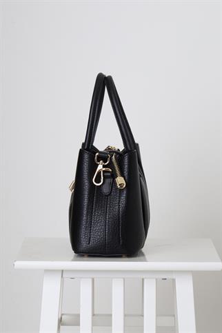 SİYAH CİLT KADIN EL ÇANTASI  26951-2K5