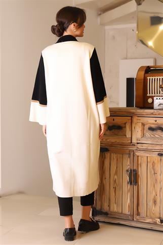 GÖMLEK YAKA CEP DETAYLI TAŞ KADIN HİRKA  5230-2K5