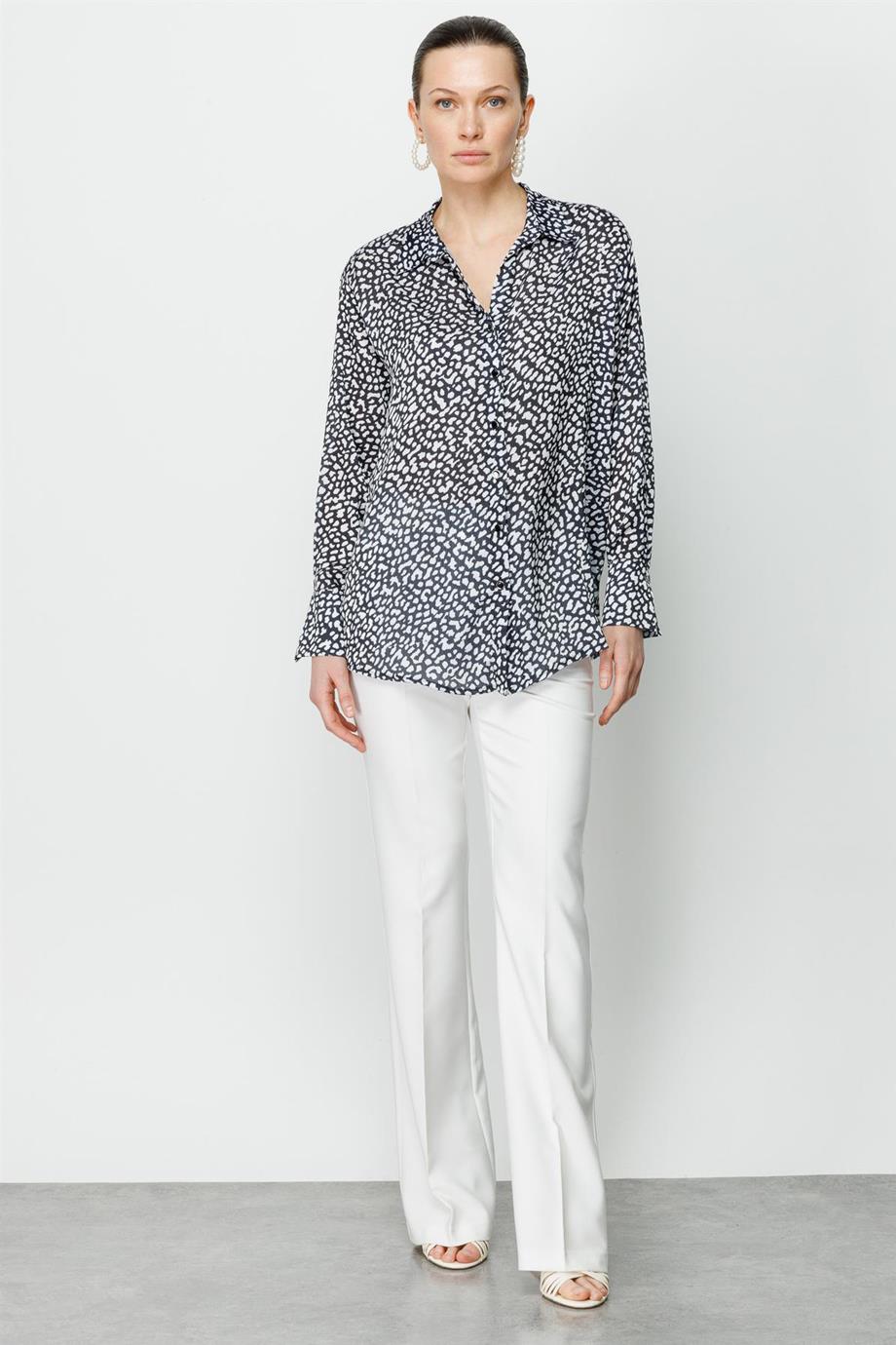 01588-2Y3 MODA İLGİ GÖMLEKSİYAH