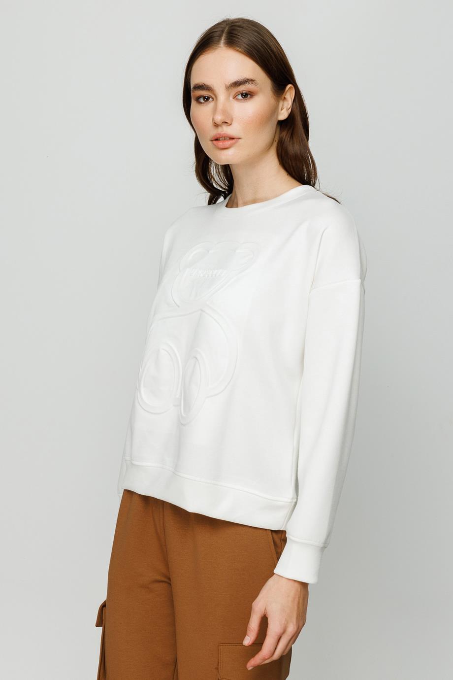 16374-2Y3 ONTEKS SWEATBEYAZ