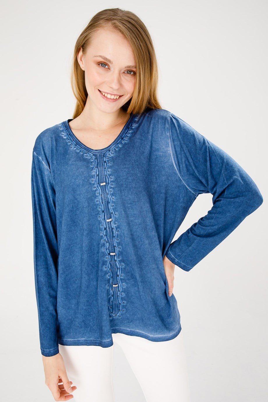 20806-UK-2Y2 DESEN BLUZLACİ