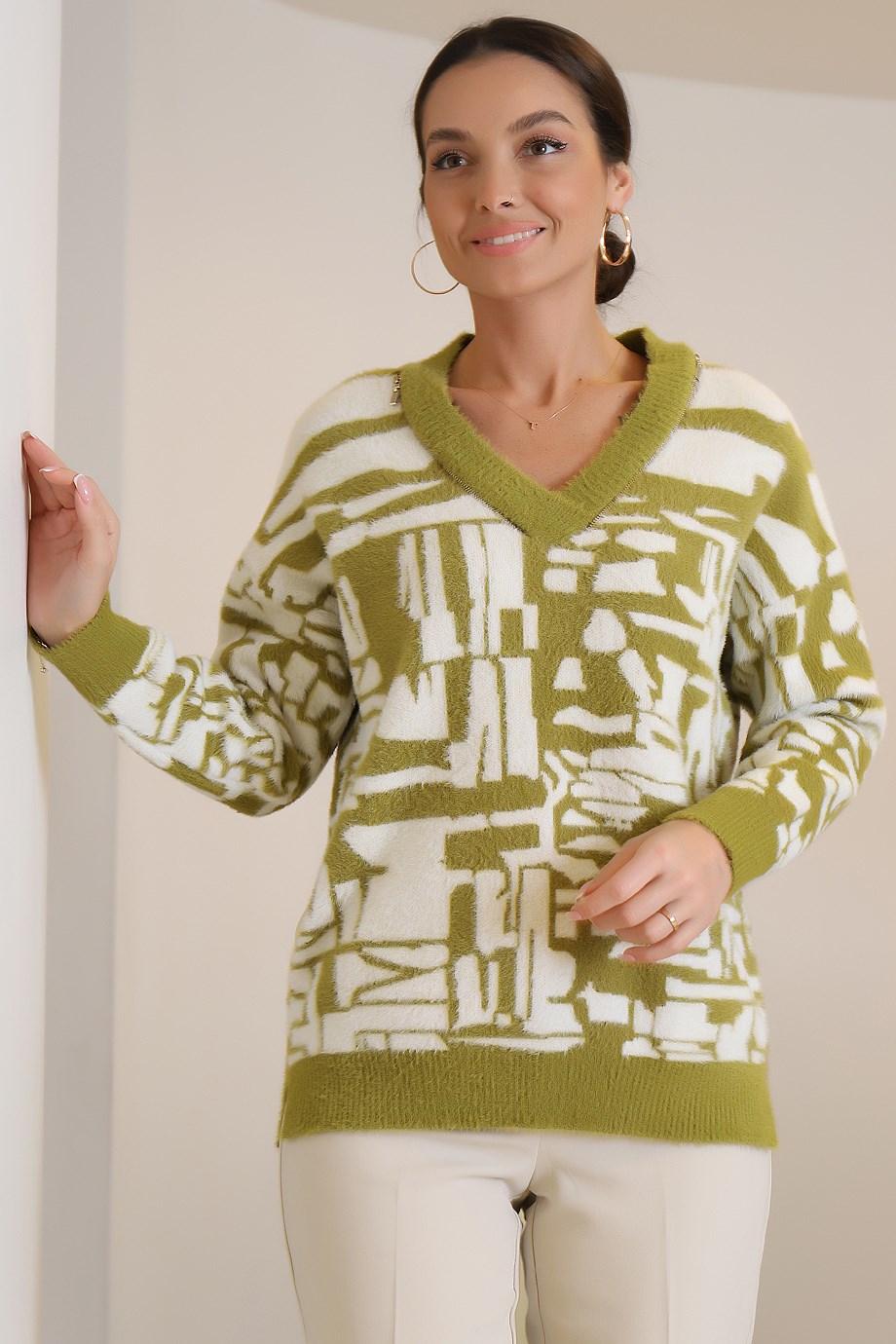 21722-2K3 TWOMAİL BLUZBAMBU YEŞİLİ