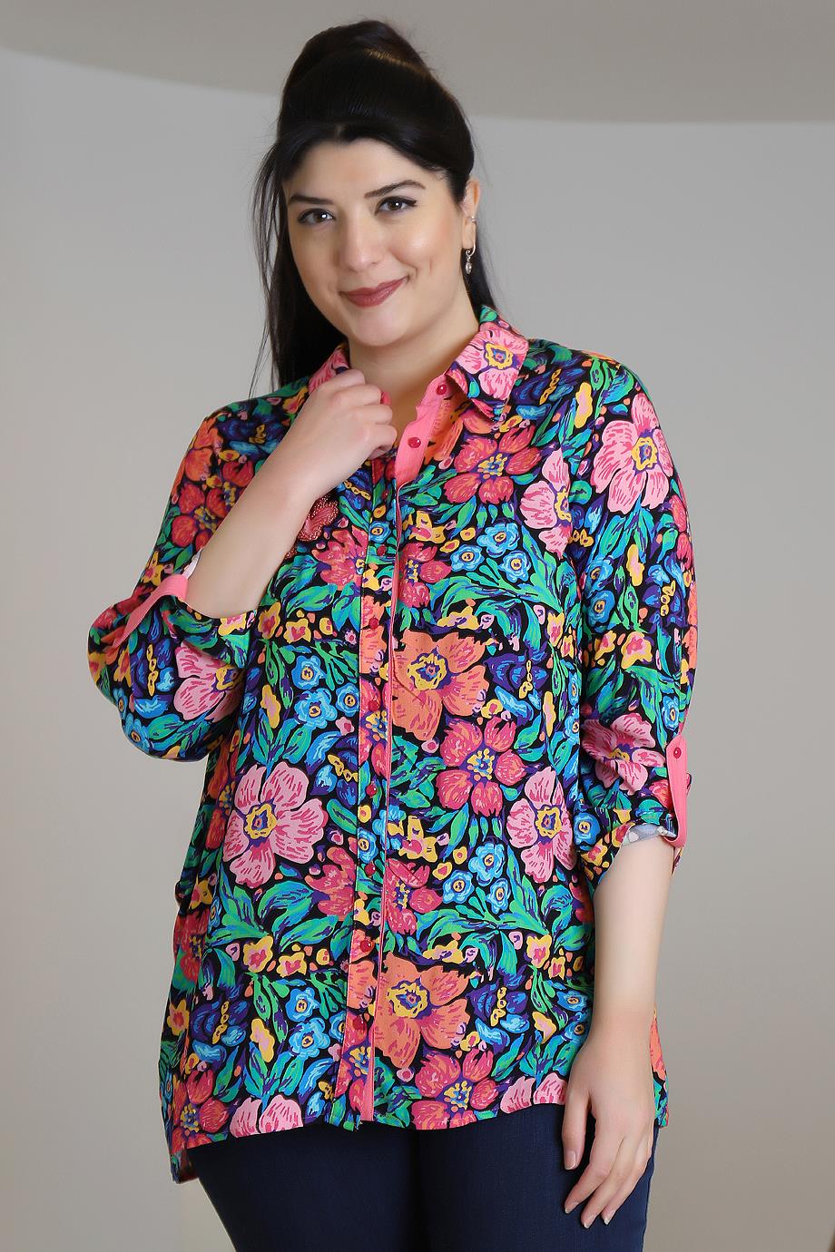 2325-2Y3 FLAŞ TRİKO GÖMLEKPUDRA