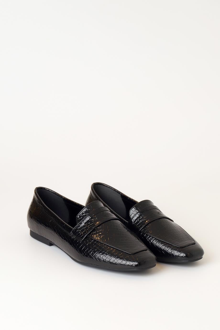255-K1005-2Y3 MİSS PARK MODA AYAKKABISİYAH KROKO