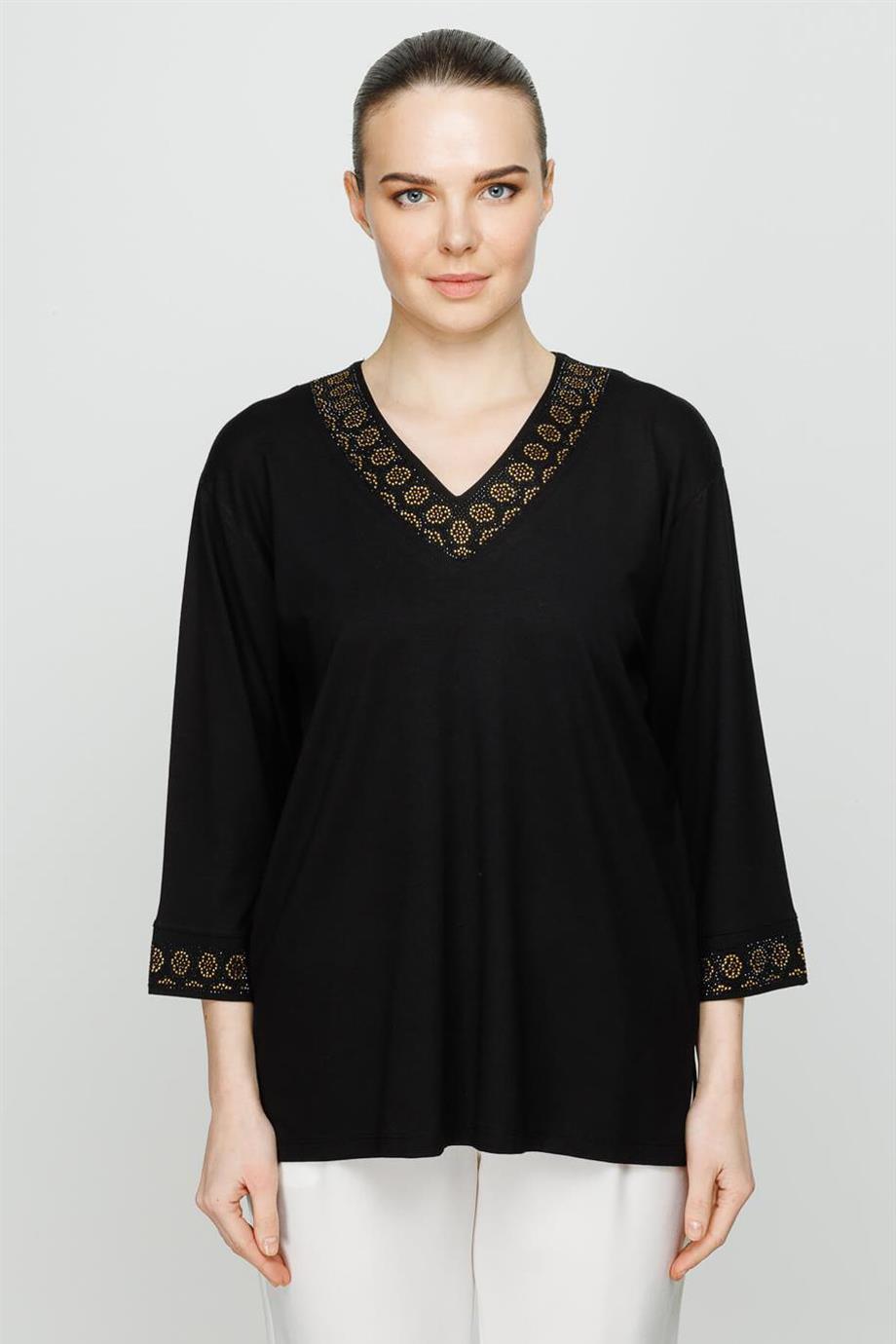 30108-2Y3 MUTLU ERTAN BLUZSİYAH