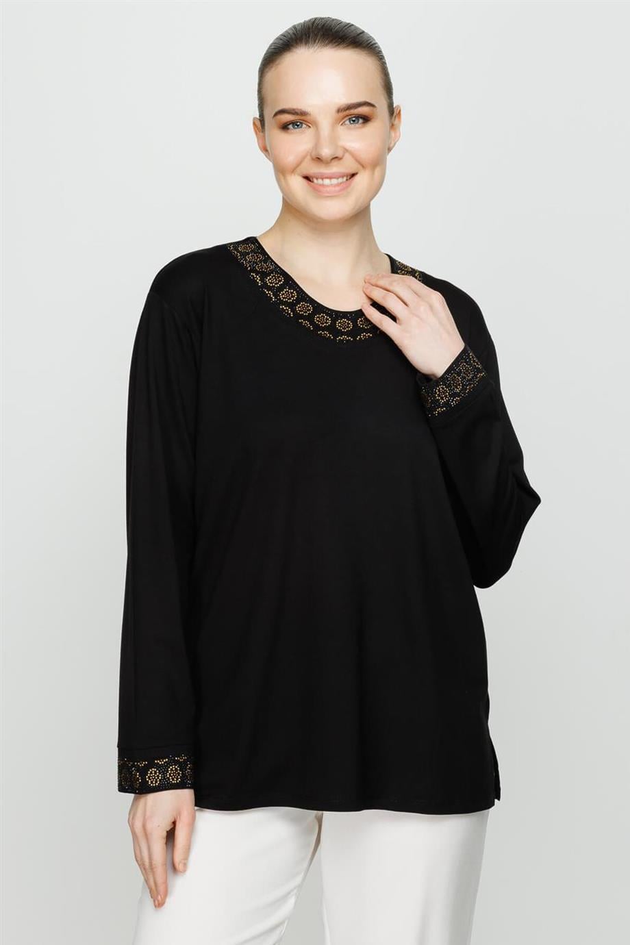 30109-2Y3 MUTLU ERTAN BLUZSİYAH