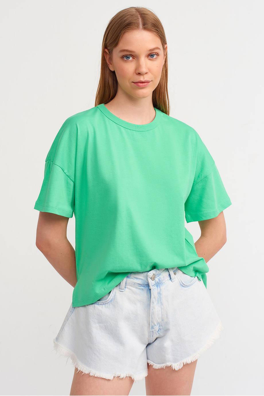 30123-2Y3 DİLVİN TSHIRTYEŞİL