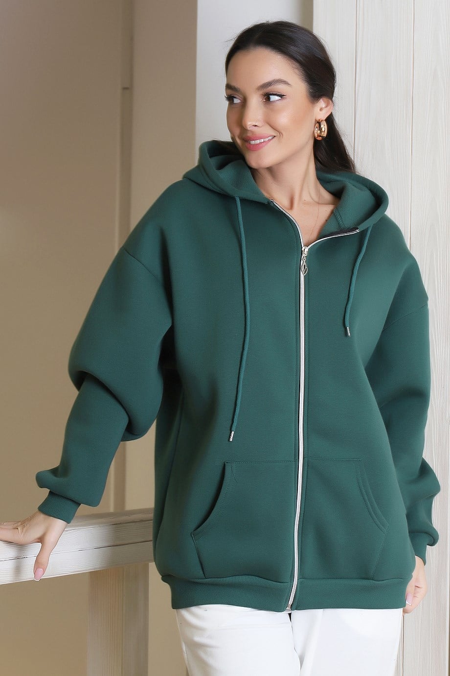 3556-2K3 ADYES SWEATYEŞİL