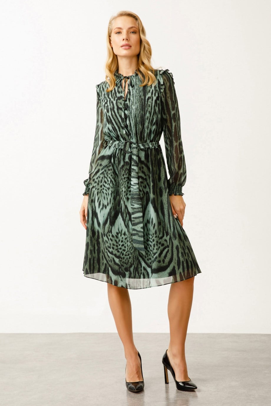 4063-2K3 EKOL ELBİSEYEŞİL