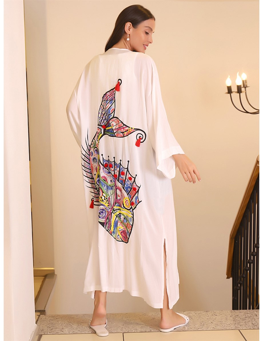 552-2Y1 PARK MODA KİMONOBEYAZ