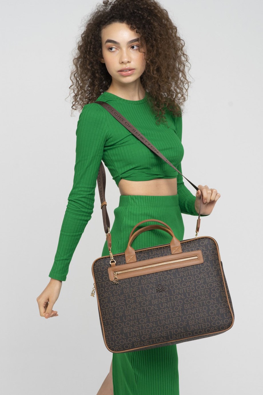 KAHVE TABA Renk BENETTON NOTEBOOK ÇANTASI 823-2K3