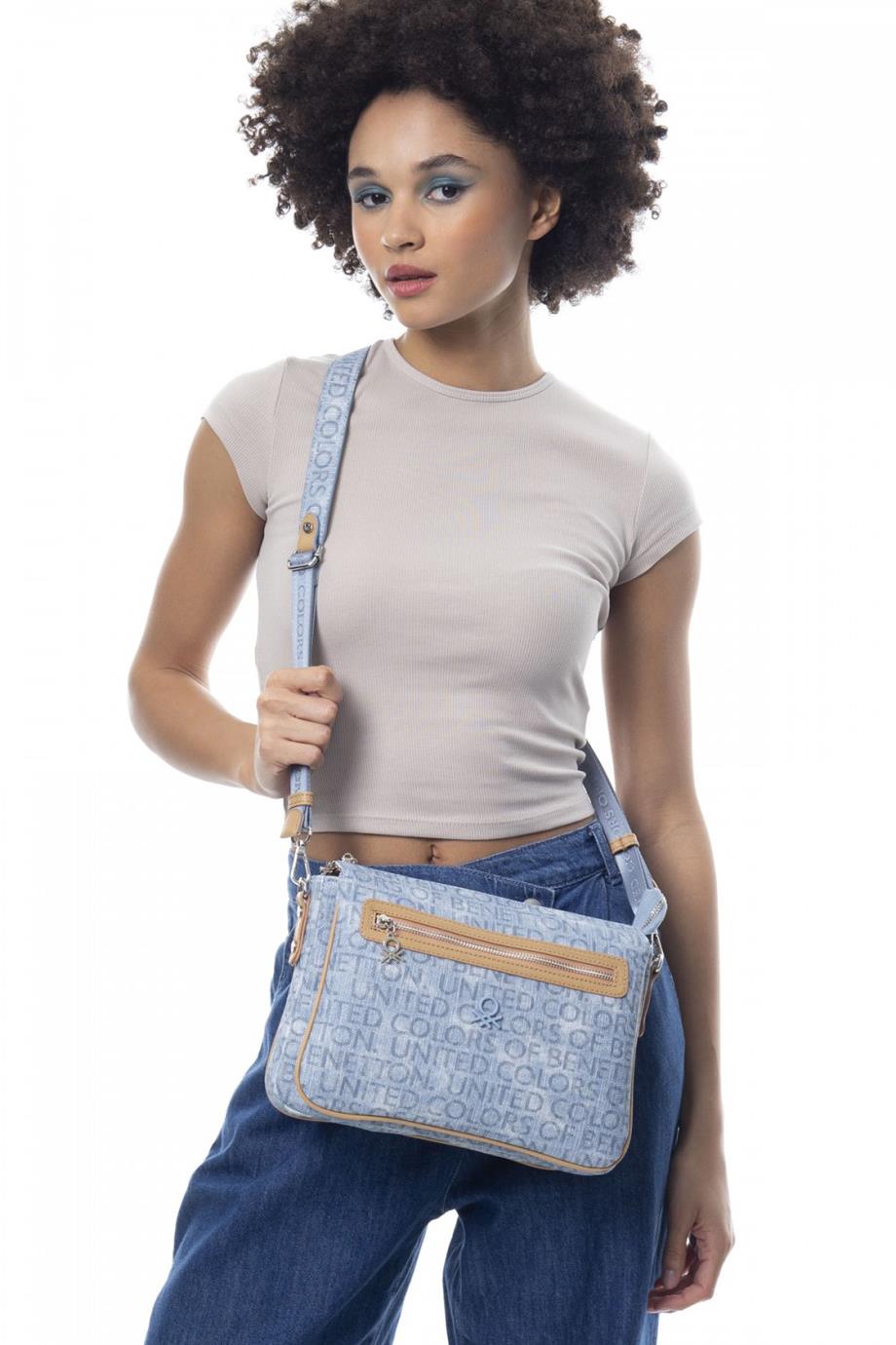 950-2Y3 BENETTON ÇANTAKOT-MAVİ-A.CAMEL