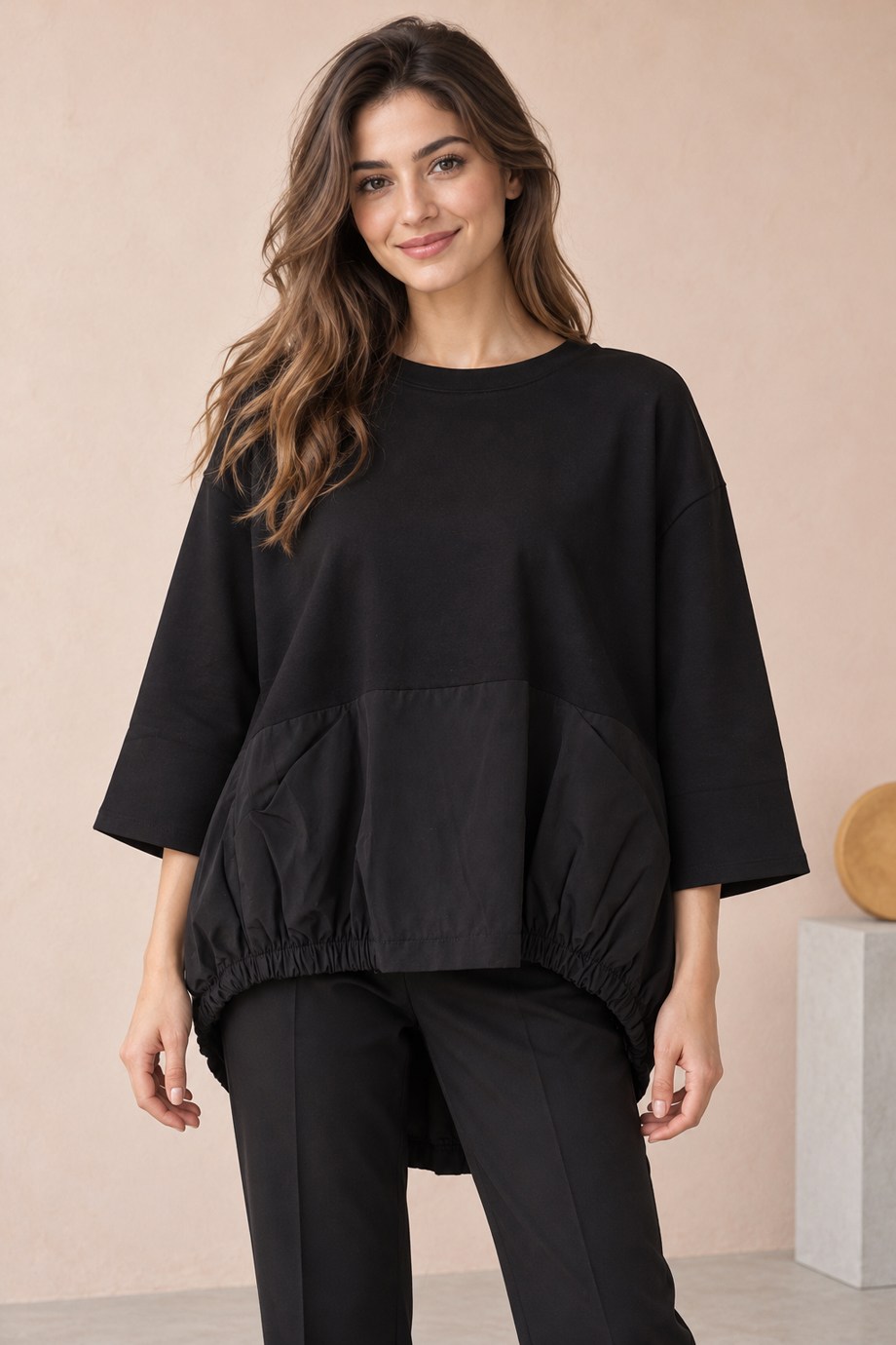 BEBE PLUS28326-2K7 BEBE PLUS SWEAT-SİYAH