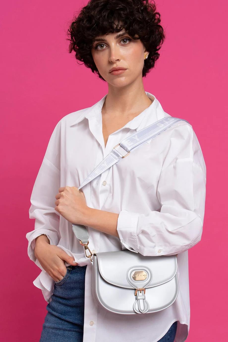 BENETTON-ST DERİ003-2Y4 SISLEY ÇANTAGÜMÜŞ