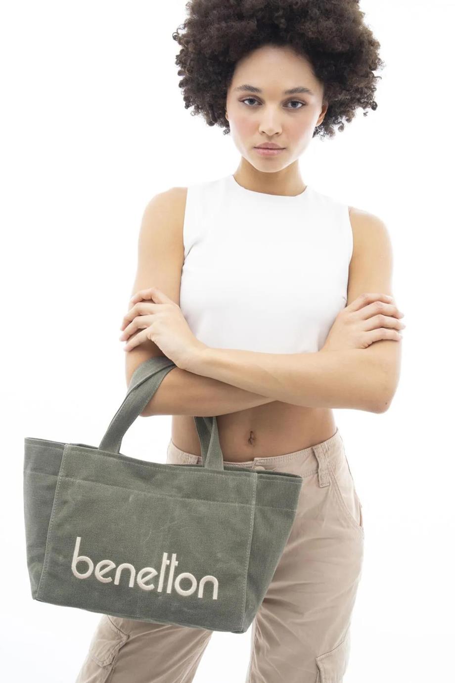 BENETTON-ST DERİ1102-2K5 BENETTON ÇANTAHAKİ