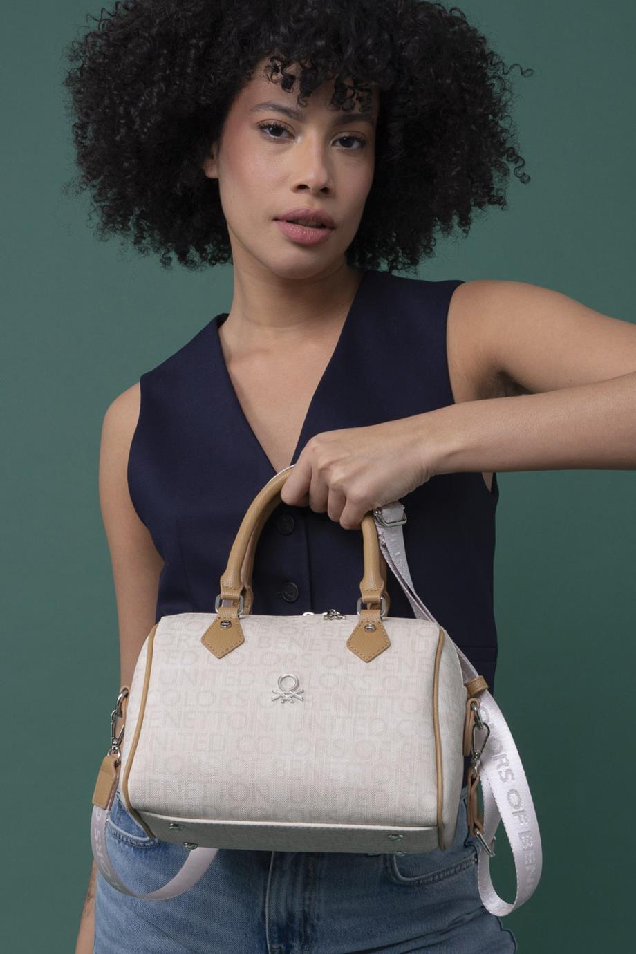 BENETTON-ST DERİ1287-2Y4 BENETTON ÇANTABEJ CAMEL