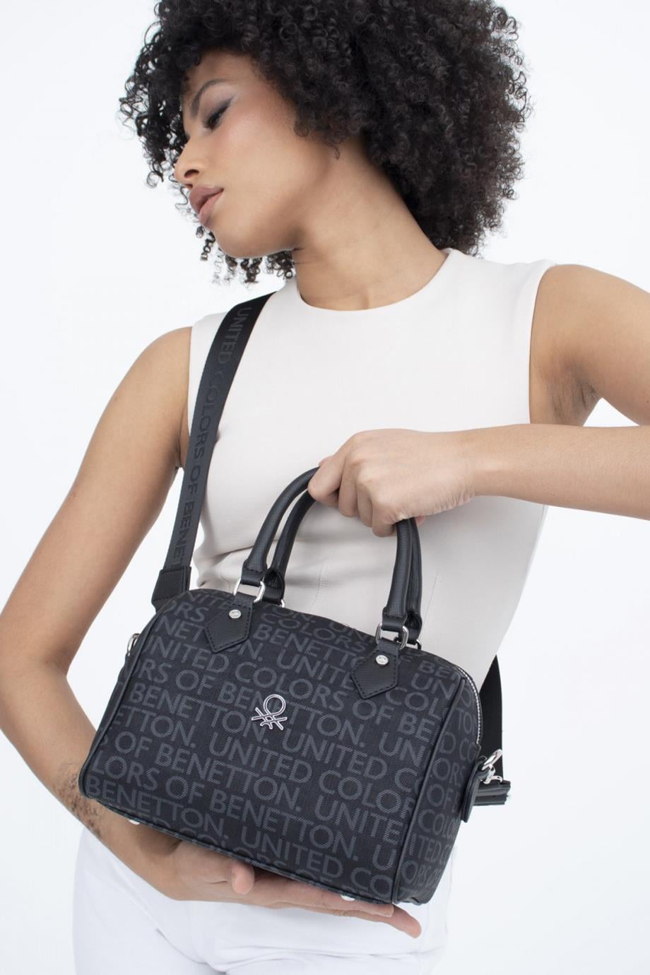 BENETTON-ST DERİ1287-2Y4 BENETTON ÇANTASİYAH