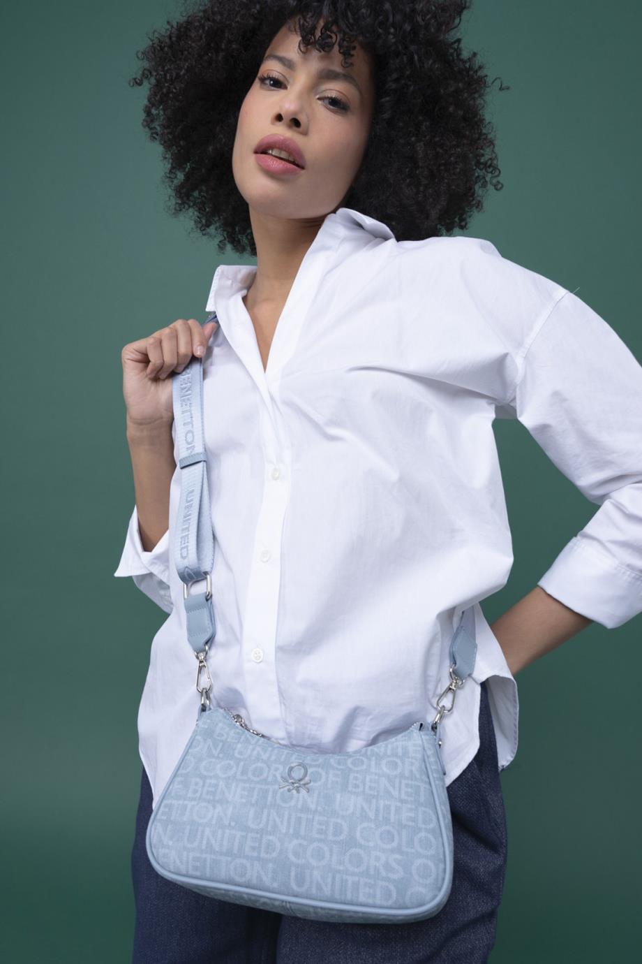 BENETTON-ST DERİ1291-2Y4 BENETTON ÇANTAMAVİ