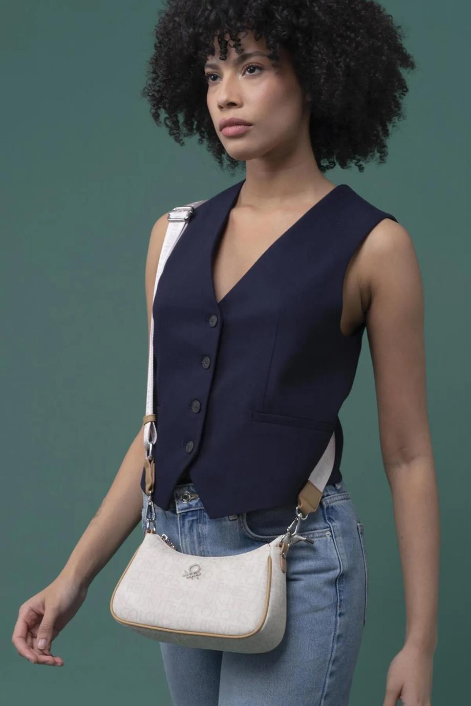 BENETTON-ST DERİ1291-2Y5 BENETTON ÇANTABEJ CAMEL