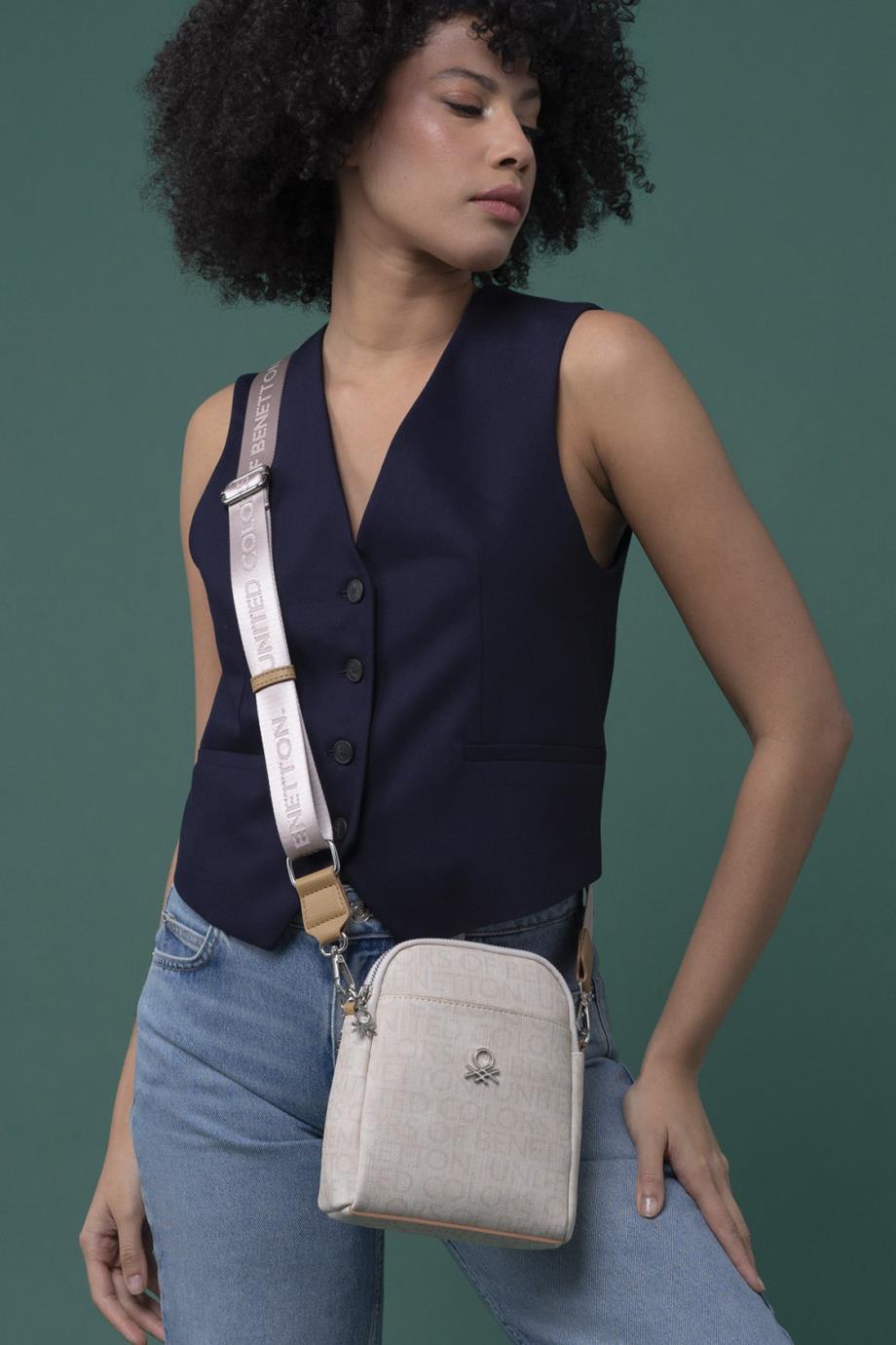 BENETTON-ST DERİ1294-2Y4 BENETTON ÇANTABEJ CAMEL