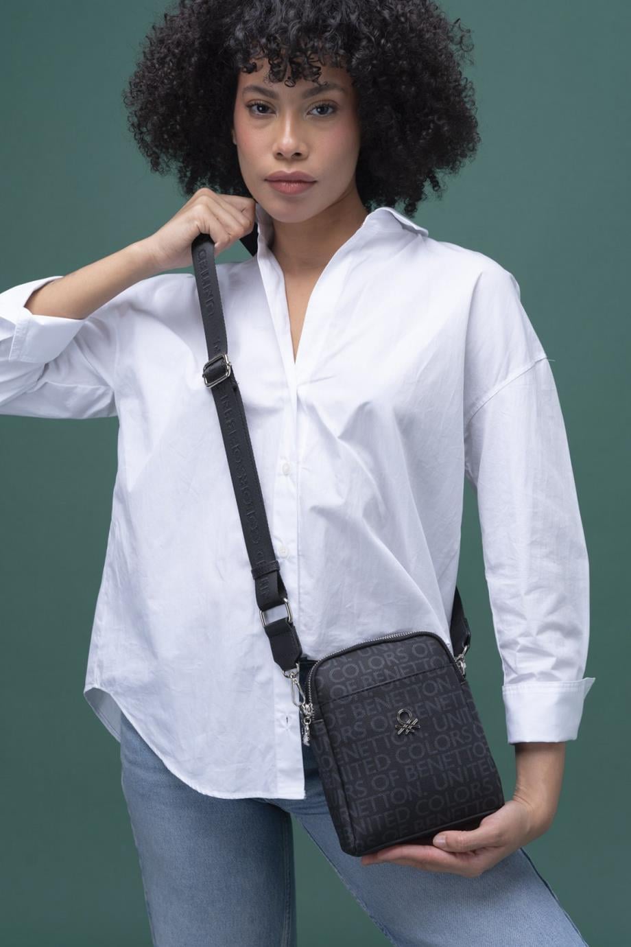 BENETTON-ST DERİ1294-2Y4 BENETTON ÇANTASİYAH