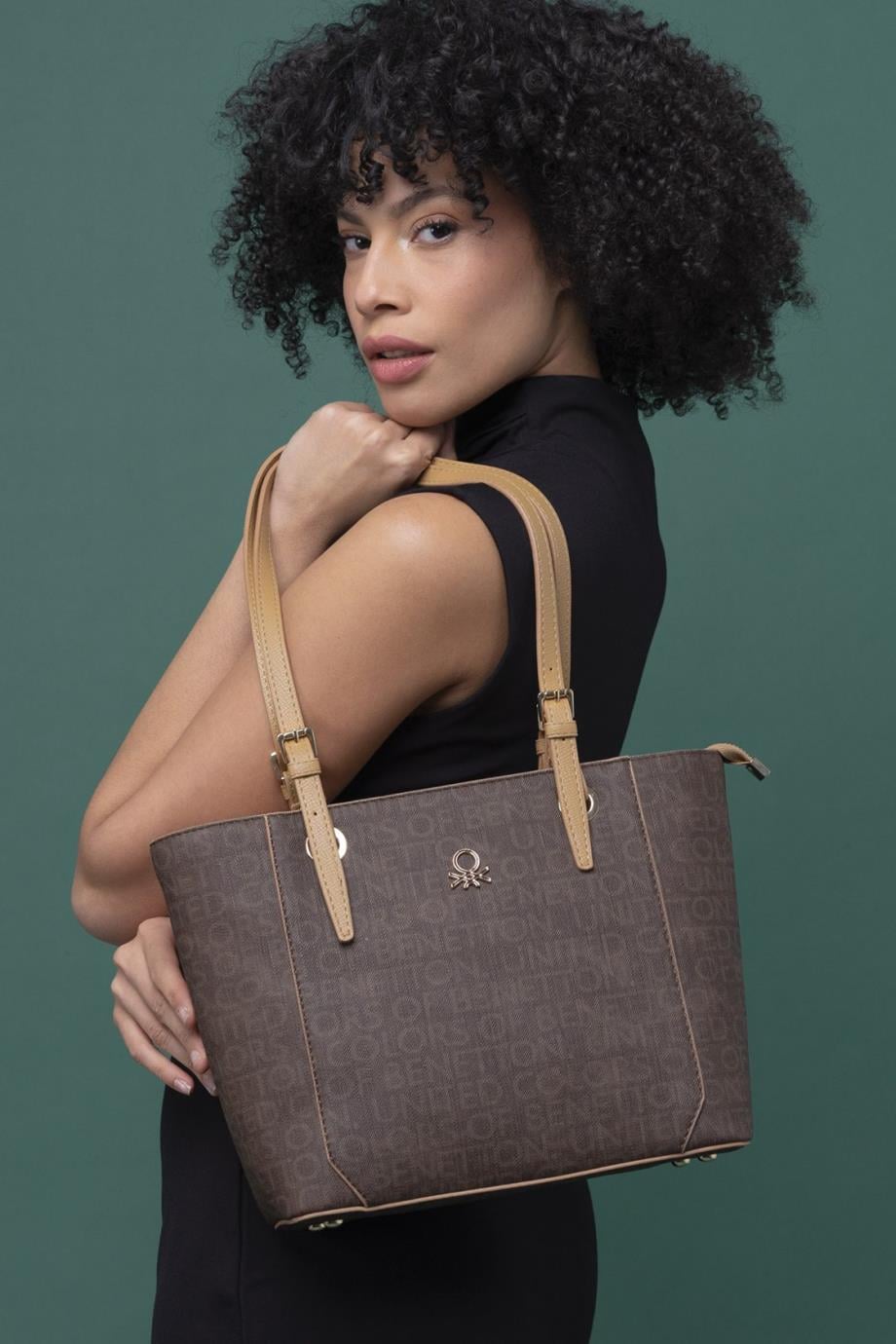 BENETTON-ST DERİ1297-2Y4 BENETTON ÇANTAKAHVE CAMEL