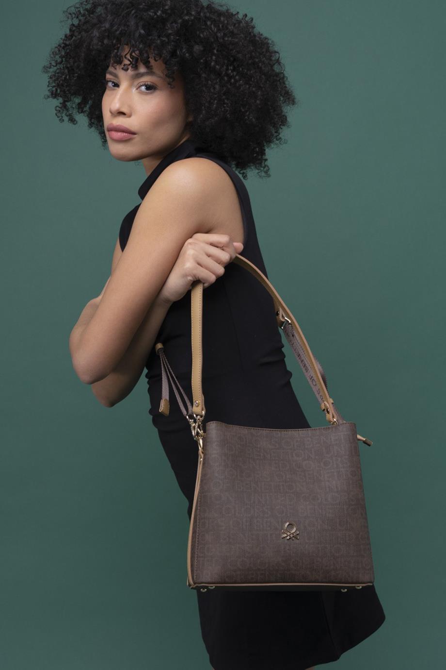 BENETTON-ST DERİ1298-2Y4 BENETTON ÇANTAKAHVE CAMEL