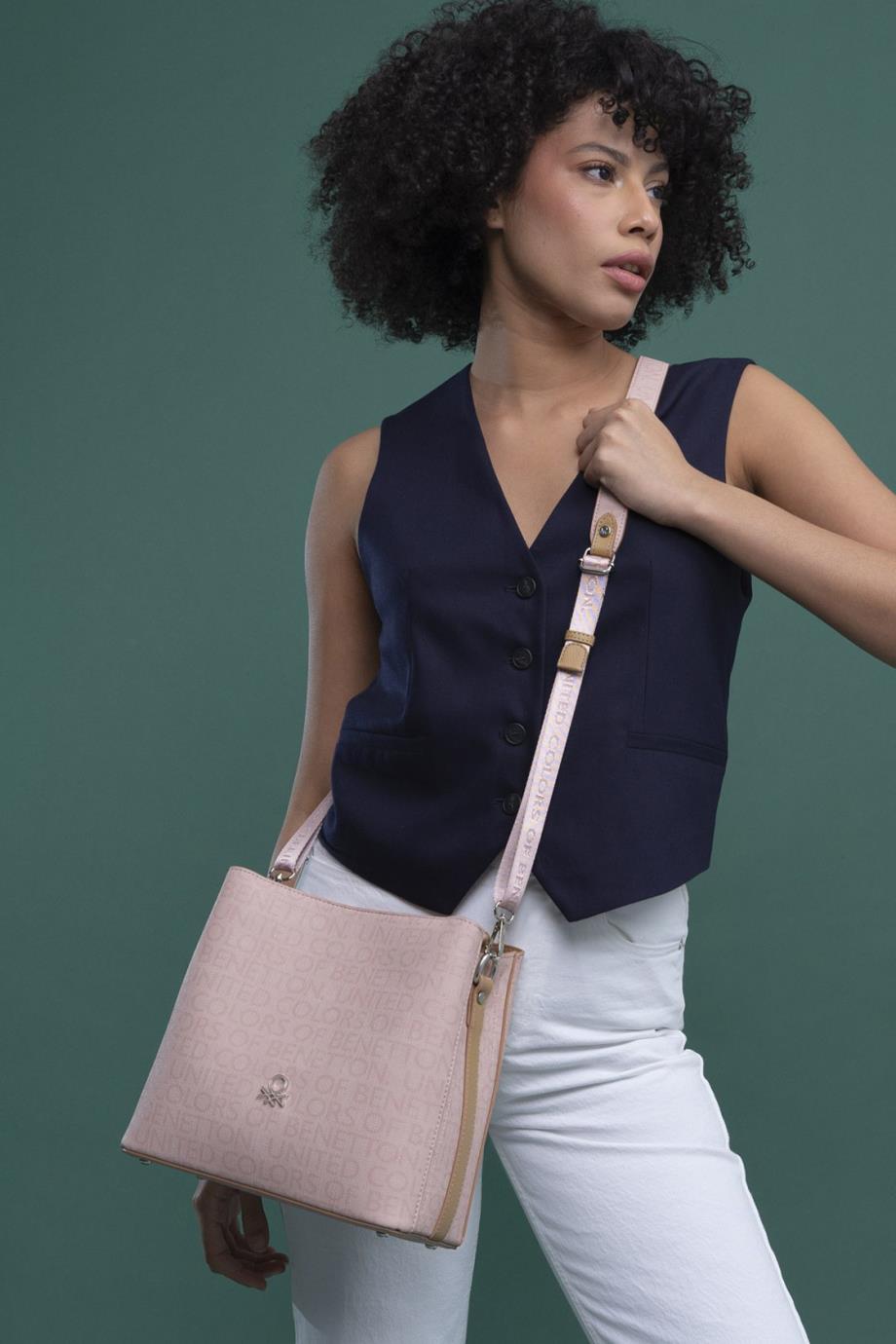 BENETTON-ST DERİ1298-2Y4 BENETTON ÇANTAPUDRA CAMEL