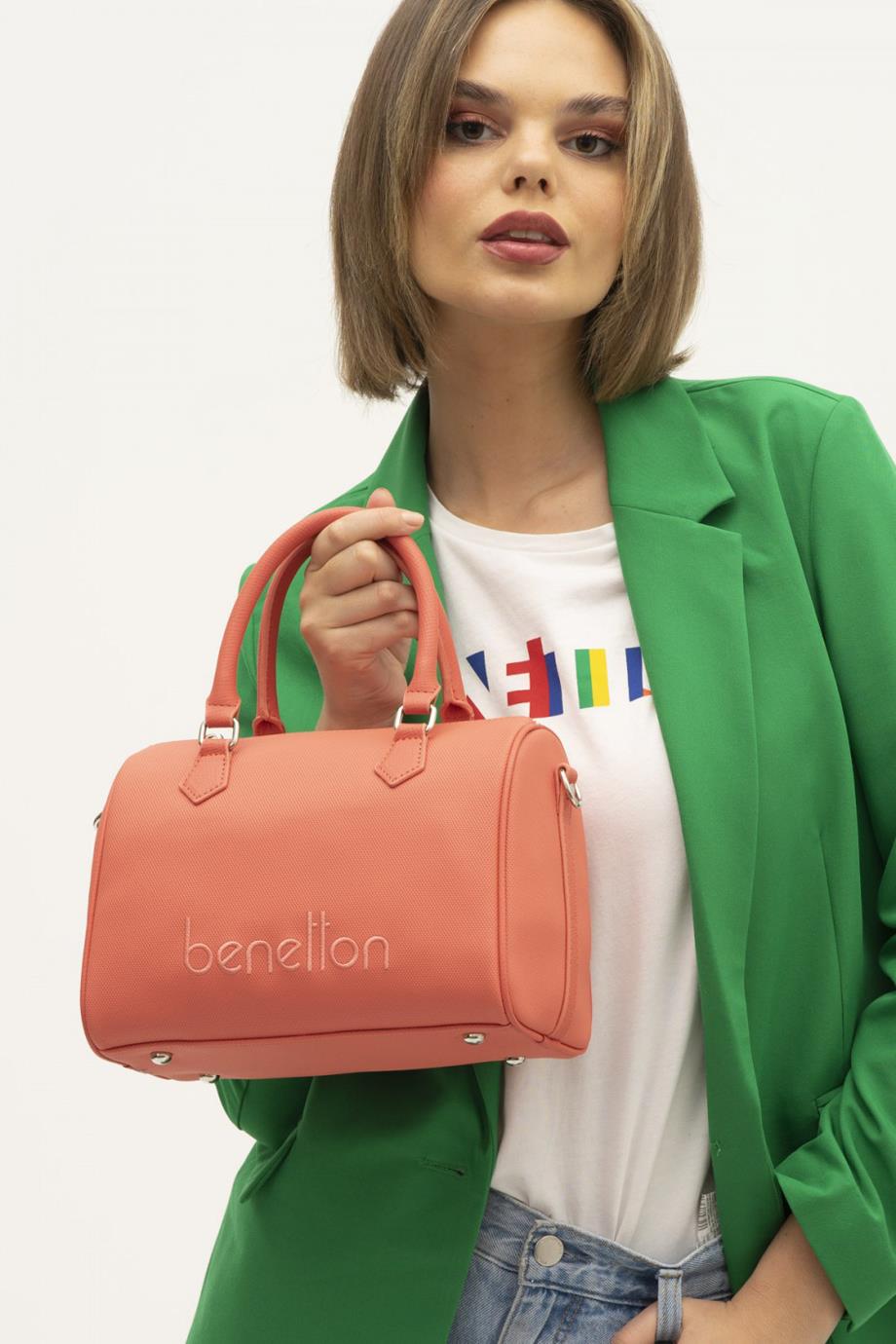 BENETTON-ST DERİ1348-2Y4 BENETTON ÇANTAMERCAN