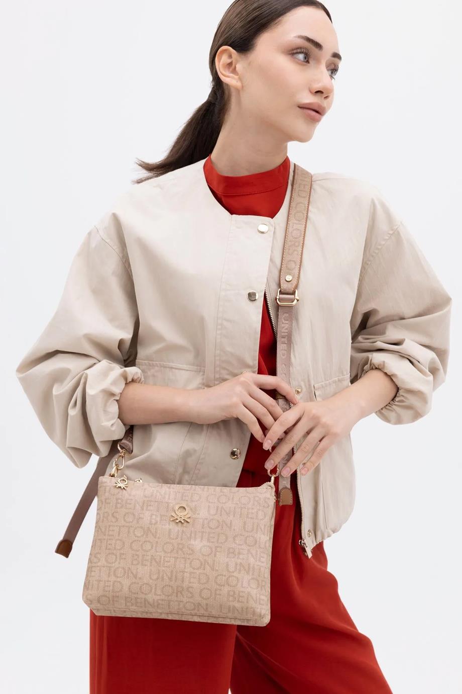 BENETTON-ST DERİ1390-2K5 BENETTON ÇANTACAMEL