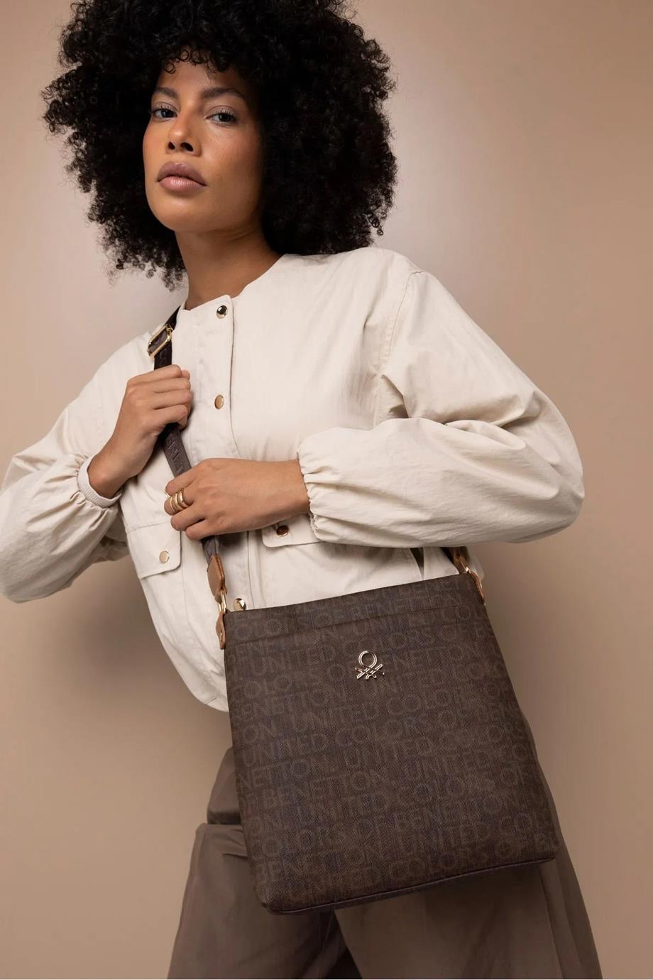 BENETTON-ST DERİ1397-2K5 BENETTON ÇANTAKAHVE TABA