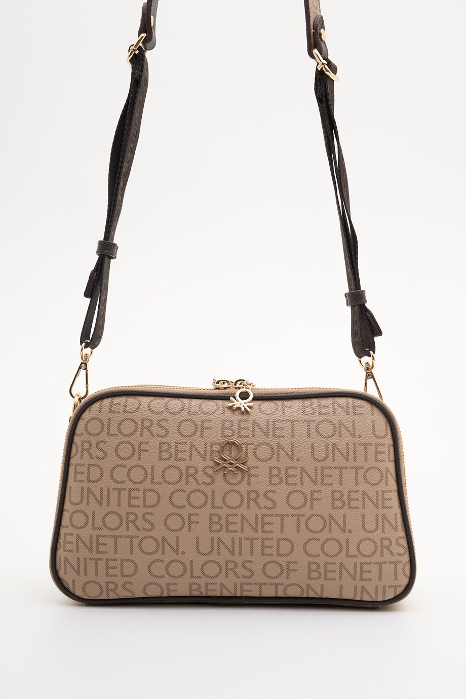 BENETTON-ST DERİ1894-2K7 BENETTON ÇANTA-VİZON KAHVE