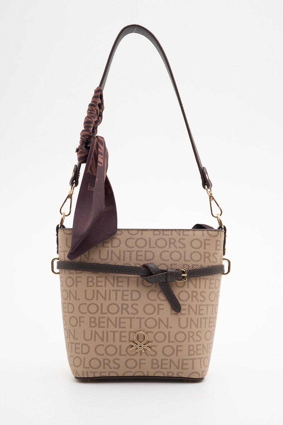 BENETTON-ST DERİ1914-2K7 BENETTON ÇANTA-VİZON KAHVE