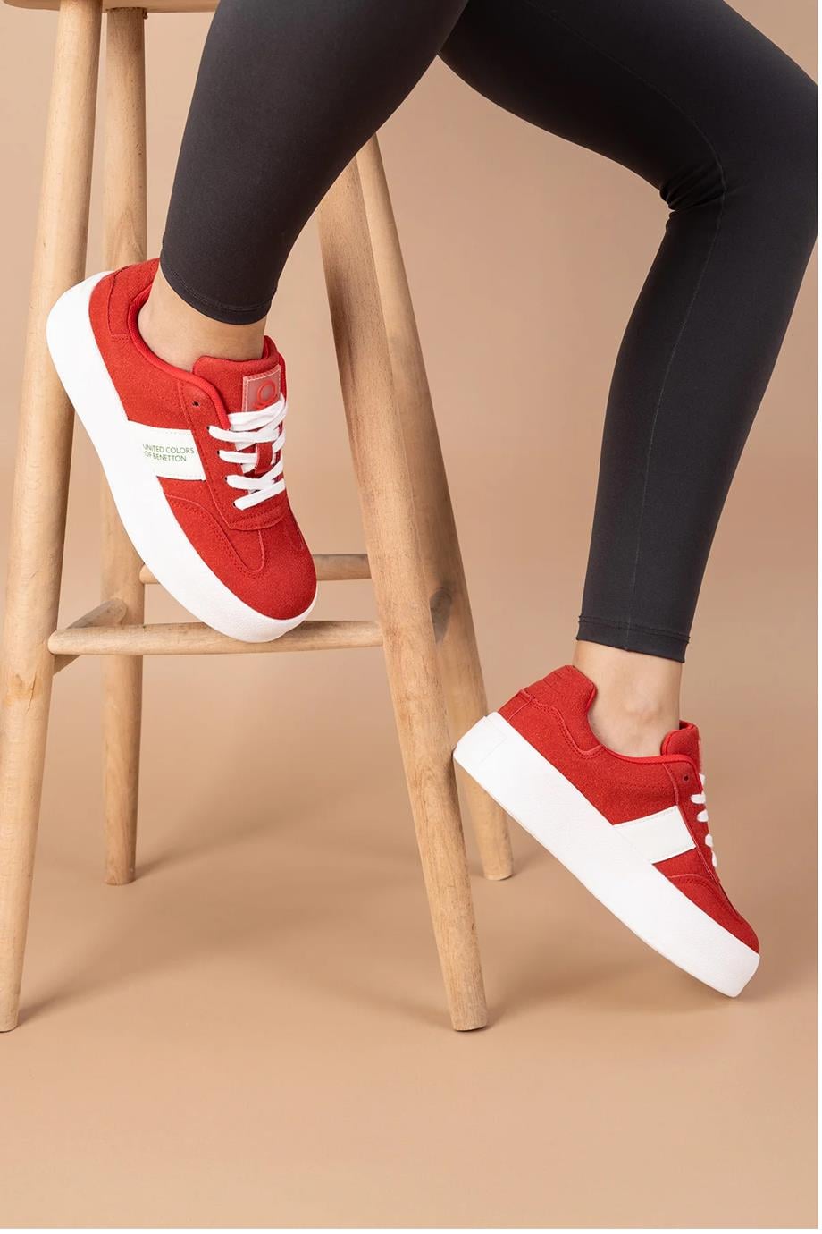 BENETTON TERDA11241-CHN-13-2K5 BENETTON AYAKKABIKIRMIZI