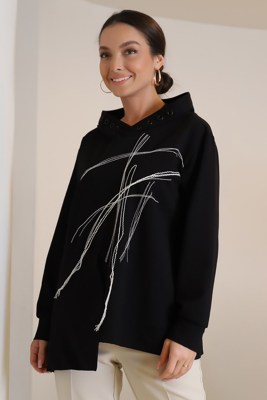 BZ-806-2K3 BIZE FASHION TUNİKSİYAH