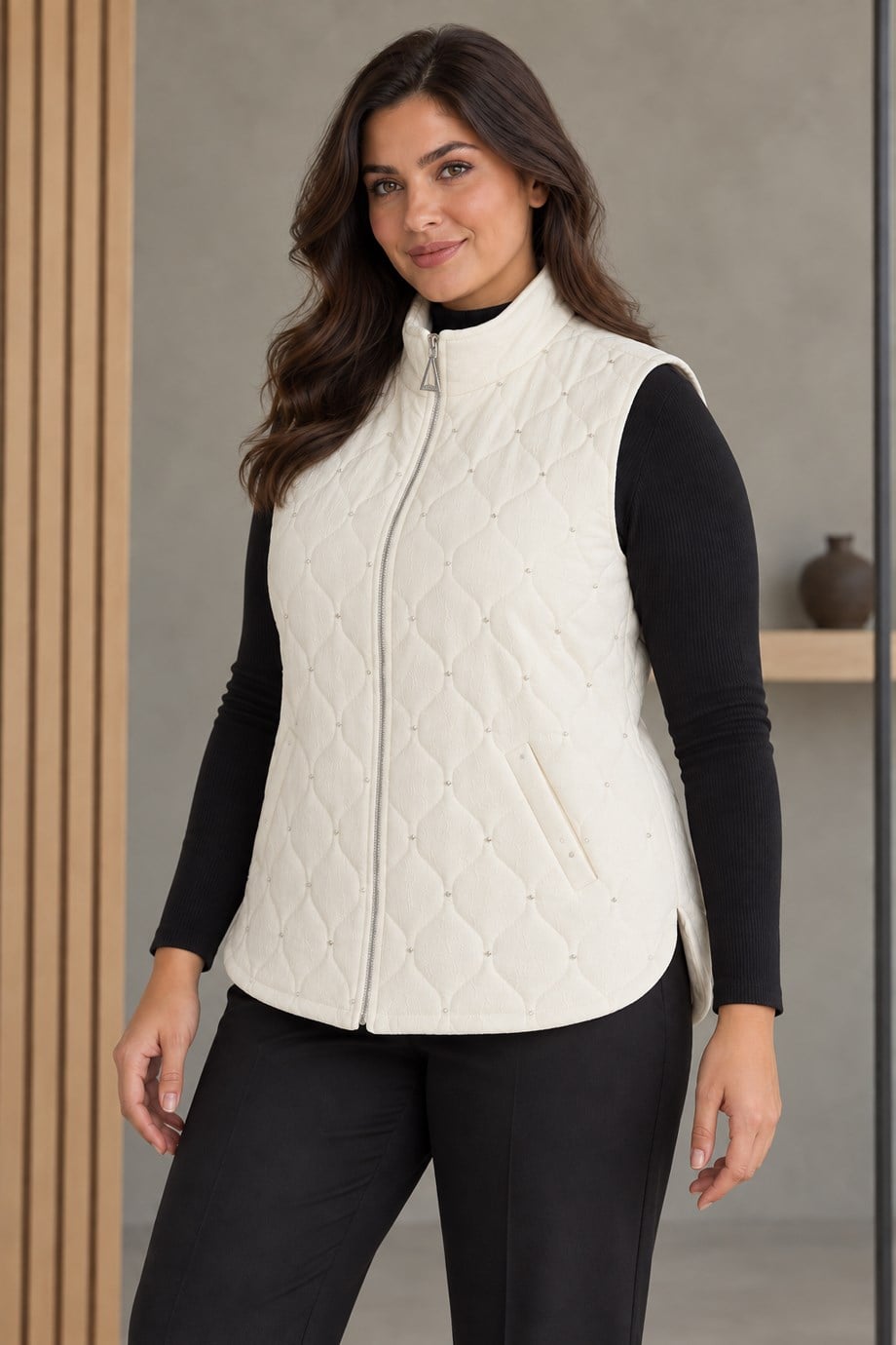 DE WHİTES81700-2K7 DE WHİTE'S YELEK-EKRU