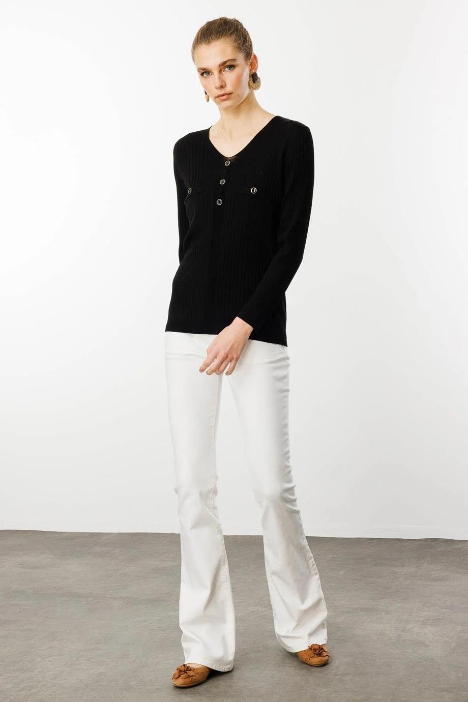 DESEN25353-VY-2Y5 DESEN BLUZSİYAH