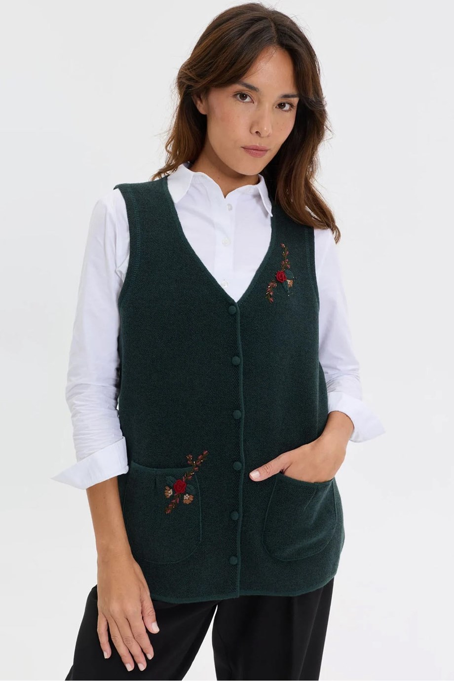 DESEN26021-VY-2K7 DESEN CEKET-YEŞİL