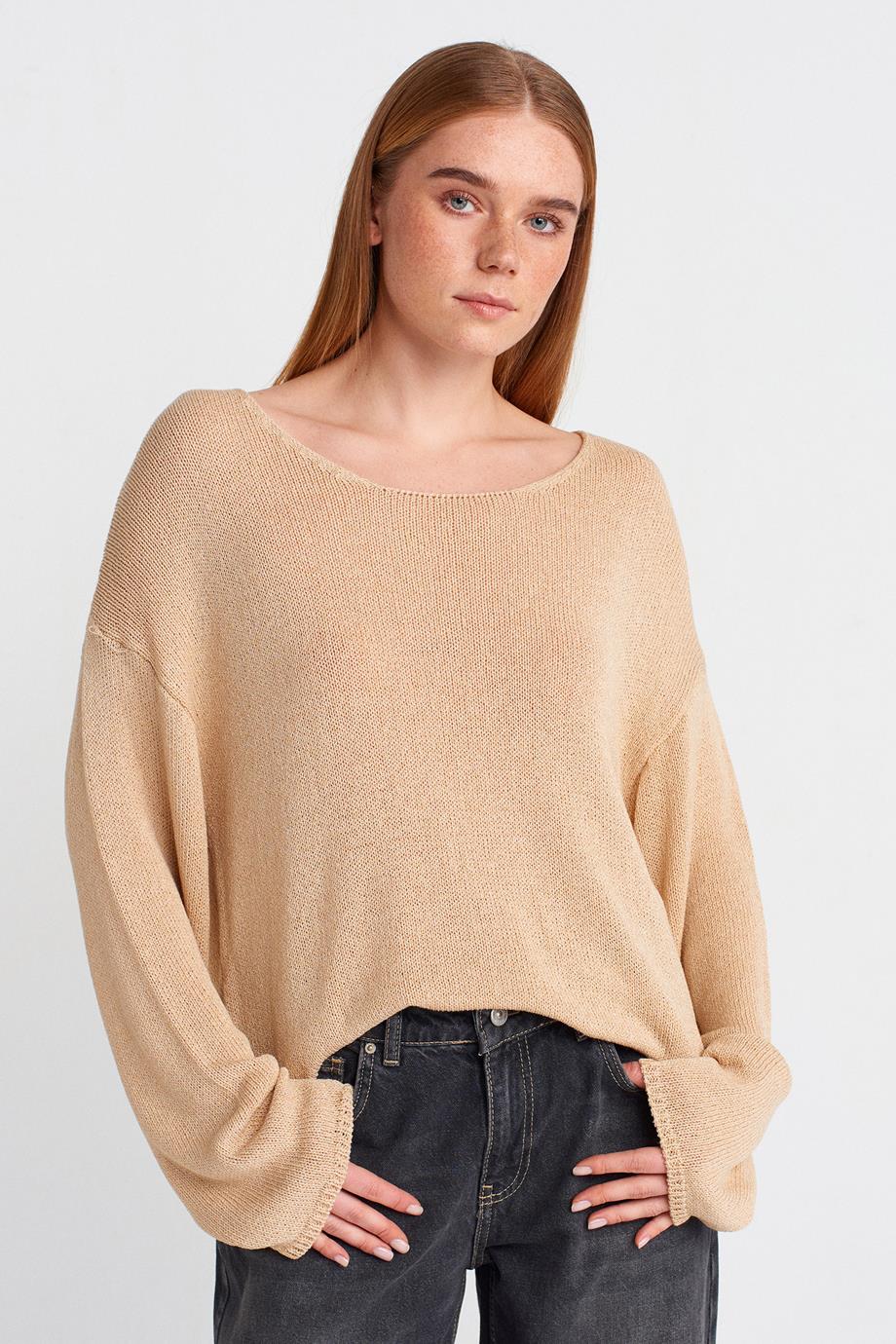 DİLVİN10706-2Y5 DİLVİN T-SHIRTBEJ