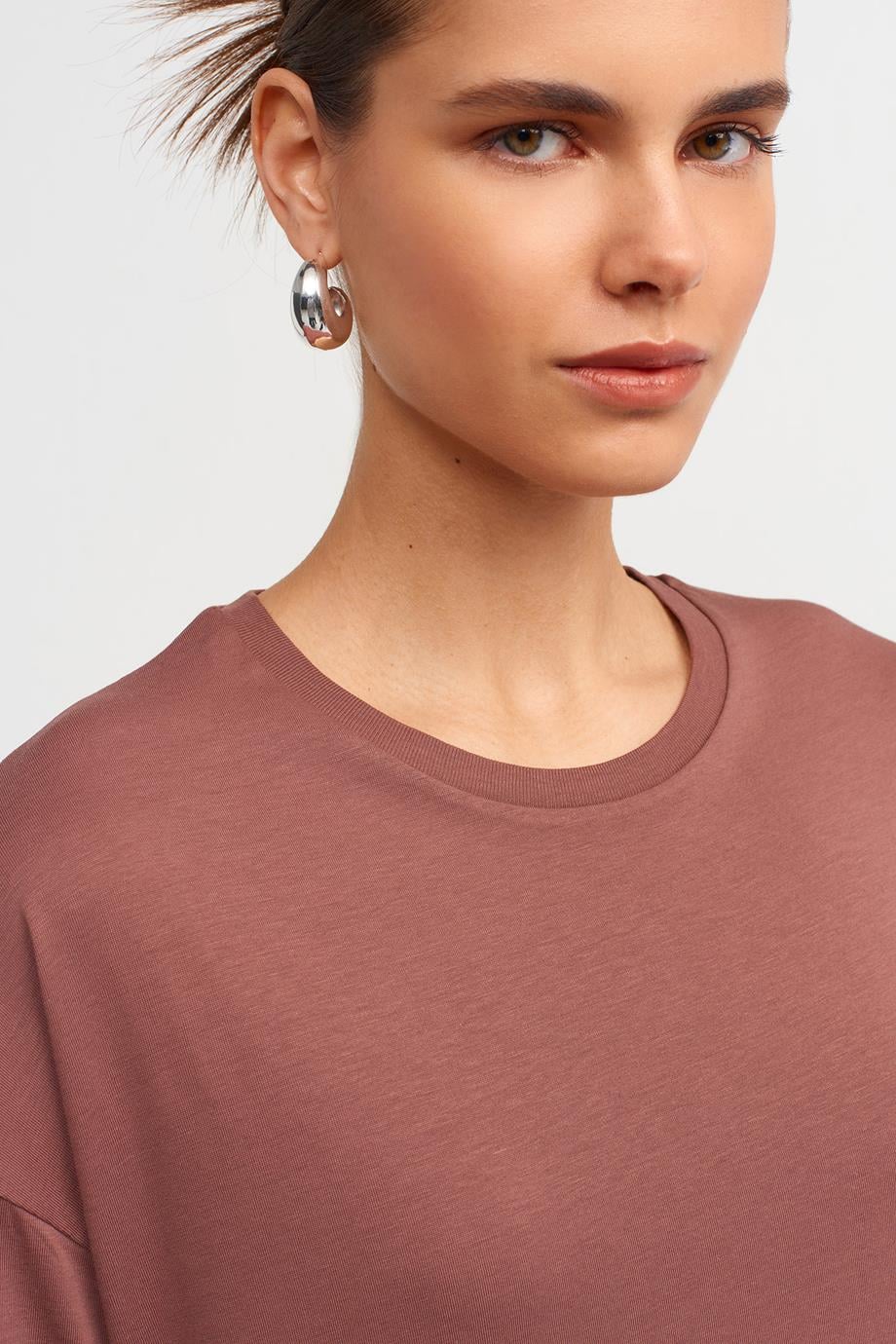DİLVİN3683-2Y5 DİLVİN T-SHIRTKAHVE