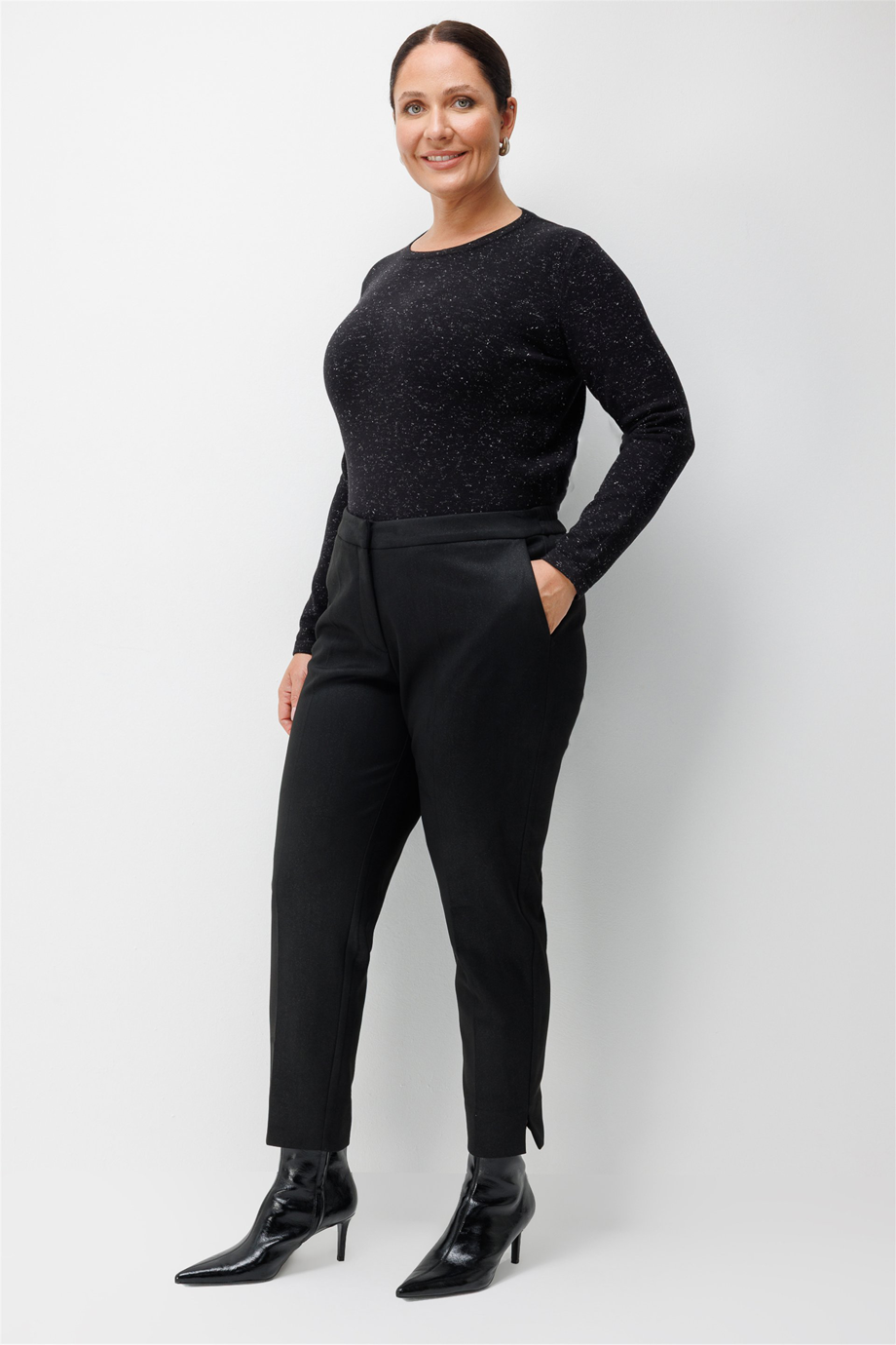 EKOL4551-2K7 EKOL PANTOLON-SİYAH