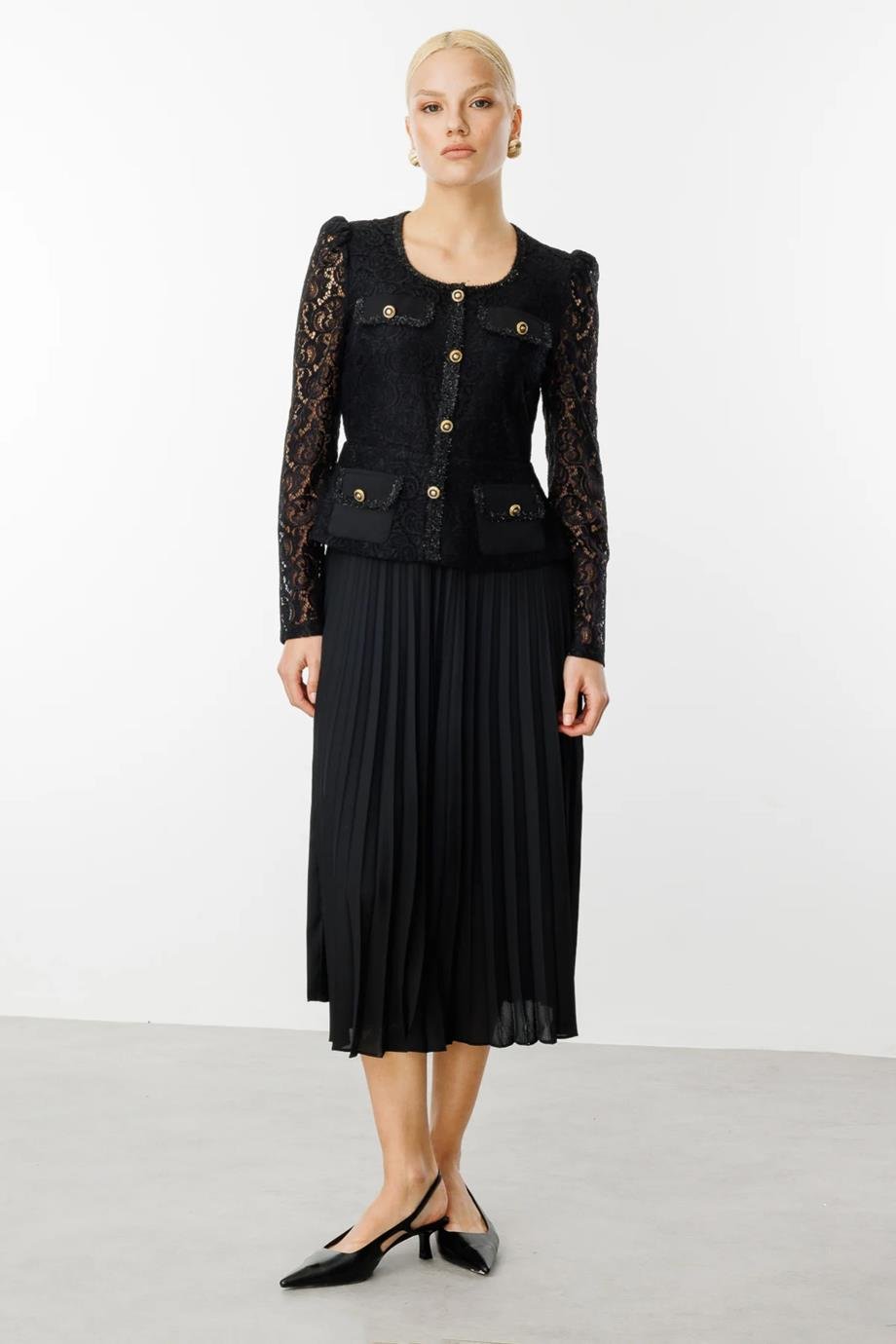 EKOL5186-2Y5 EKOL ELBİSESİYAH