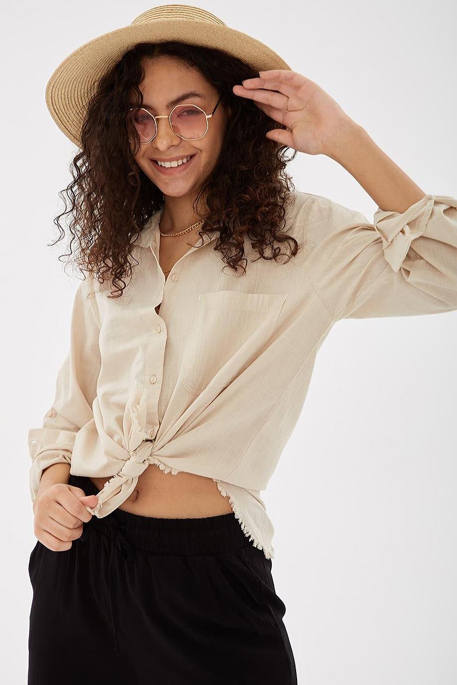 FASHİON FRİENDS0390-2Y5 F.FRIENDS GÖMLEKBEJ