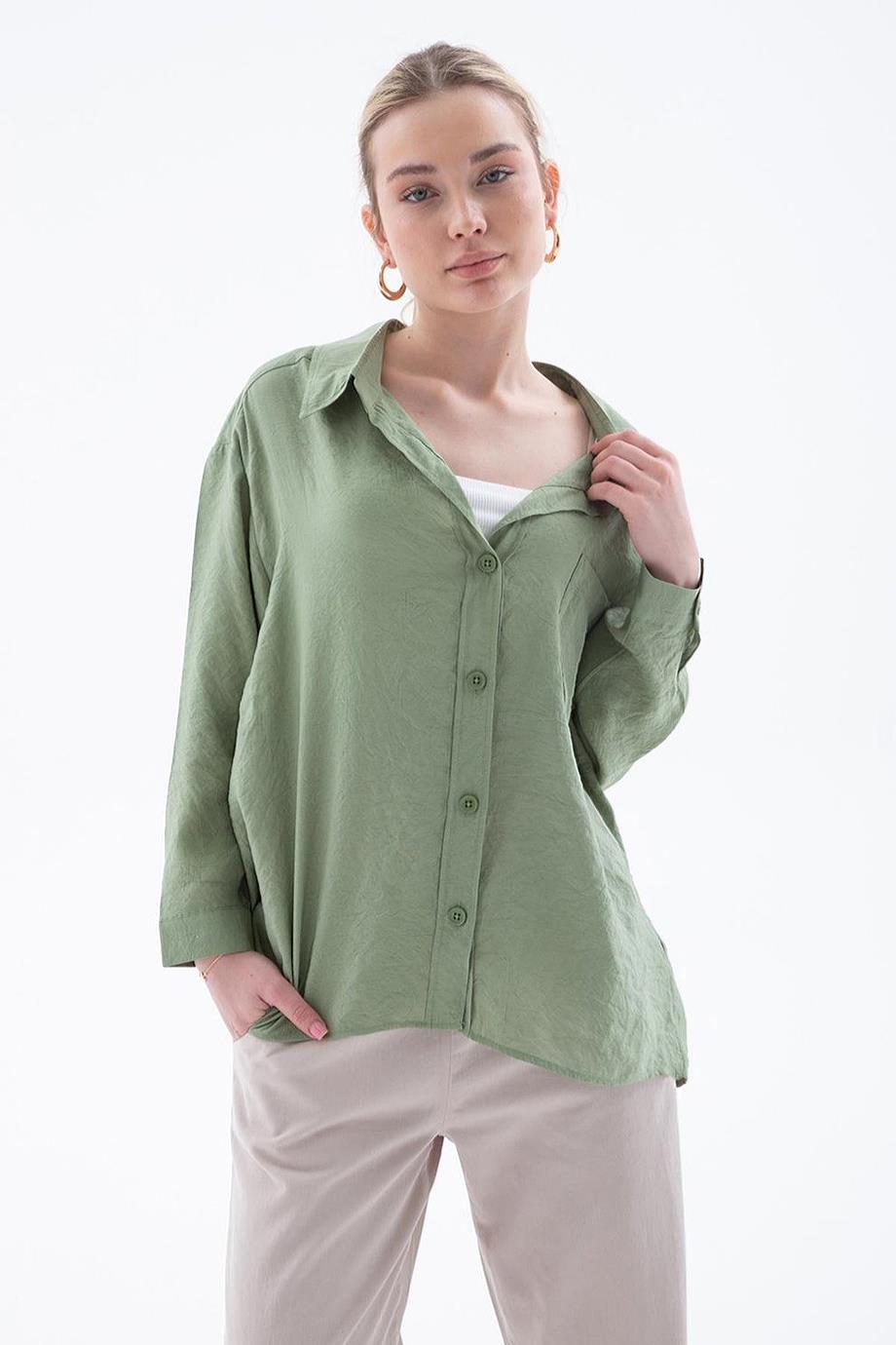 FASHİON FRİENDS0571-2Y5 F.FRIENDS GÖMLEKHAKİ