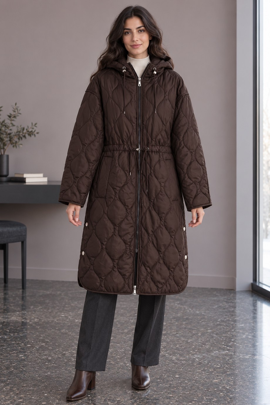 İKOLLKadın Kahve Mont 37854-2K7
