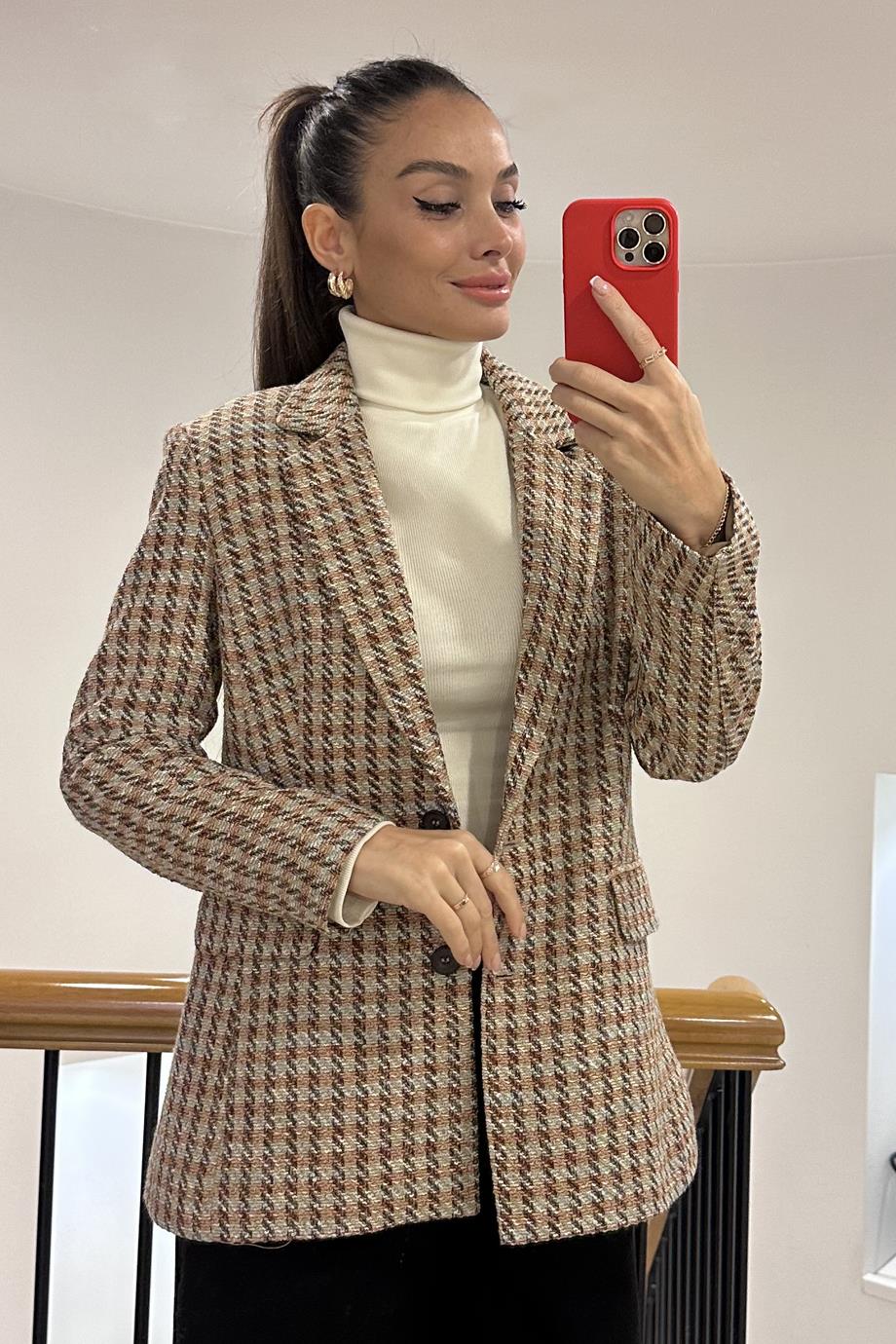 İNDİGO9024-2K6 İNDİGO CEKET-TABA