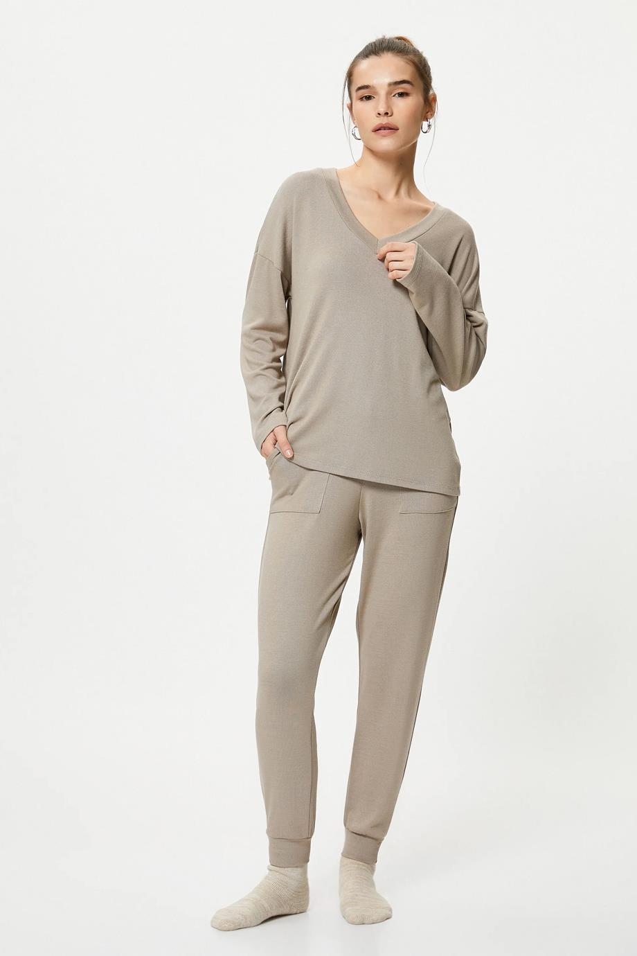 KOTON4WLK40060MK-2K4 KOTON PİJAMAGRİ