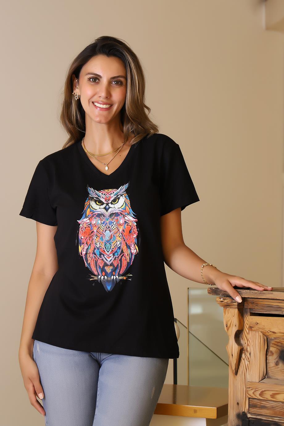 LADERRA84-2Y5 LADERRA TSHIRTSİYAH