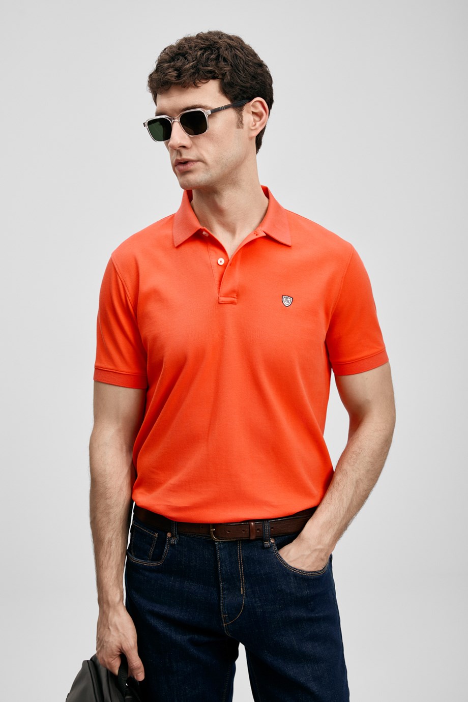 LUFİAN ERKEK111040230 LAON-2Y6 LUFIAN T-SHIRT-TURUNCU